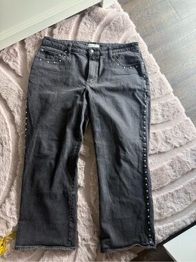 Abercrombie & Fitch Charcoal Gray High-Rise Jeans